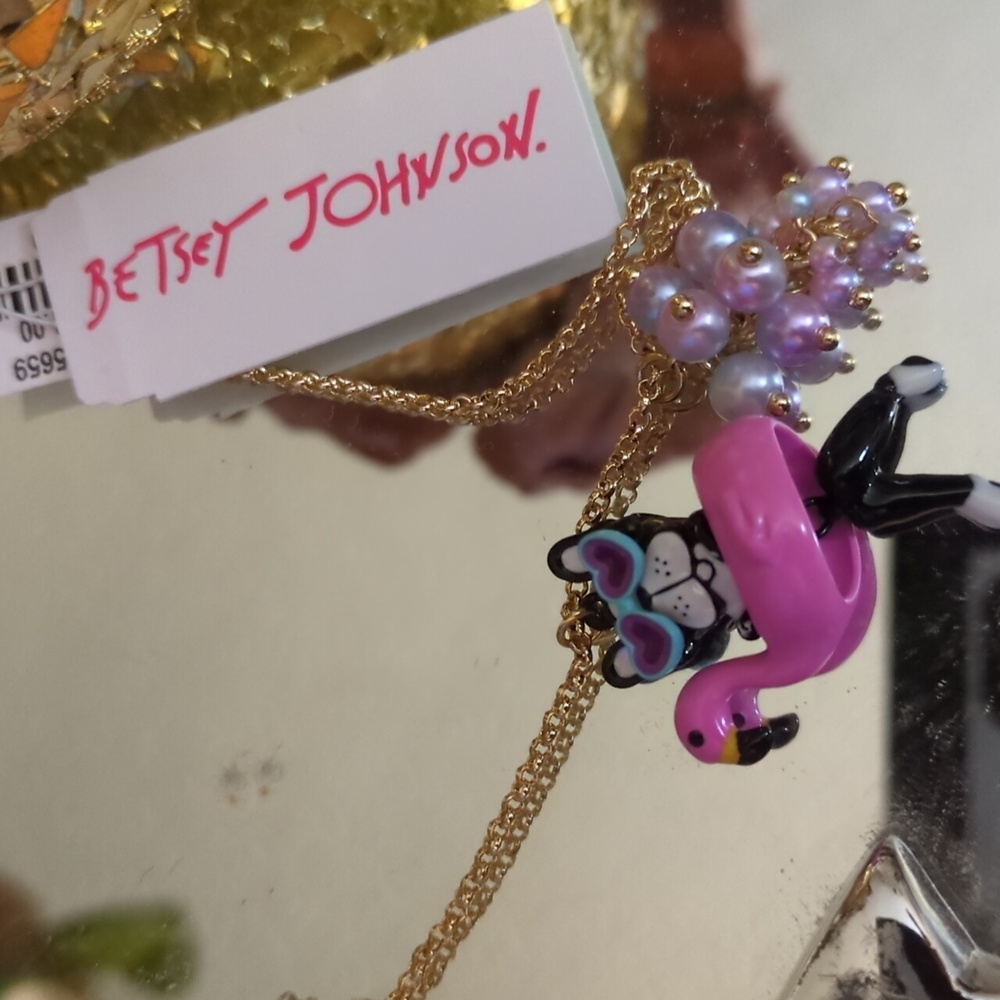 Betsey Johnson Boston Terrier Necklace